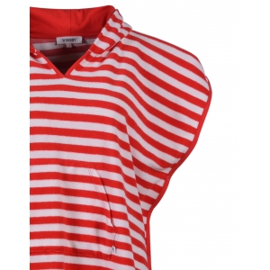 T - Terry cotton blend 960 rood-wit ge